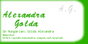 alexandra golda business card